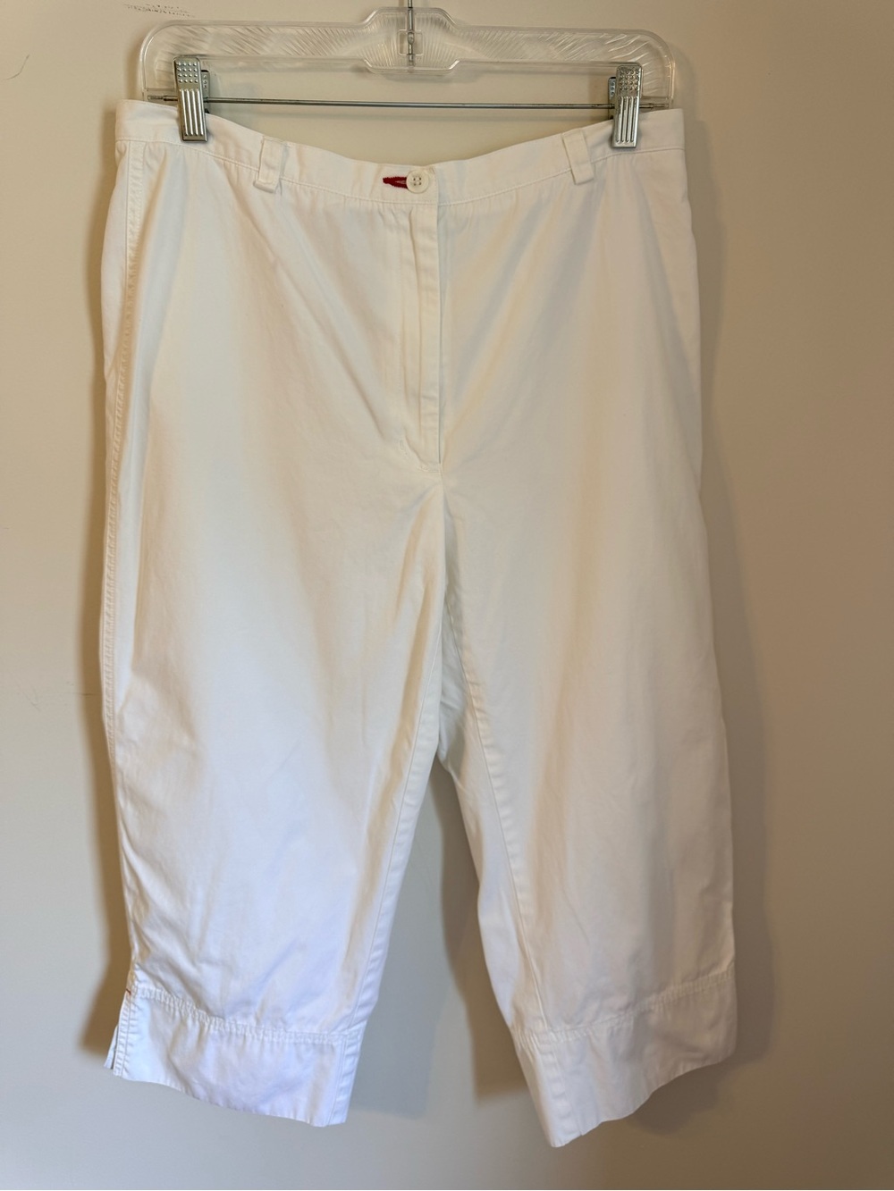 Liz Claiborne Lizsport White Cotton Capris ☀️ 14P